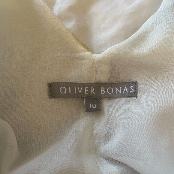 Oliver Bonas Abstract Artsy Shift Dress Womens 10 Colorful Pastel Geo Oversized - Picture 3 of 10